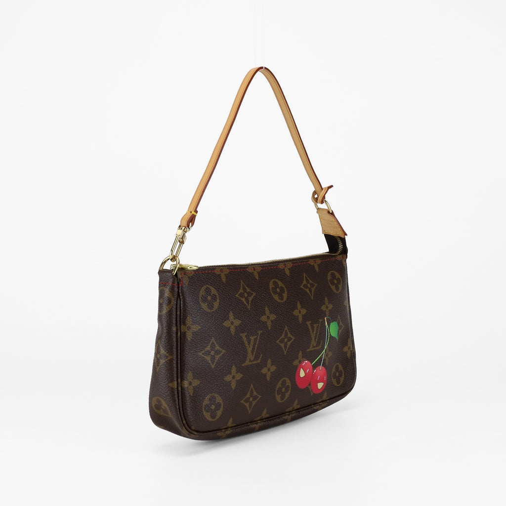 LOUIS VUITTON X MURAKAMI LIMITED EDITION VINTAGE CHERRY POCHETTE