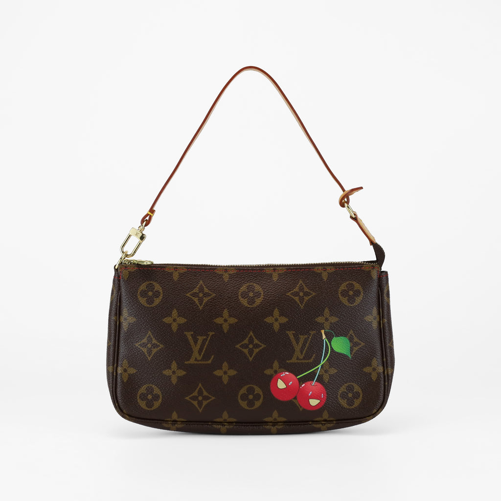 LOUIS VUITTON X MURAKAMI LIMITED EDITION VINTAGE CHERRY POCHETTE