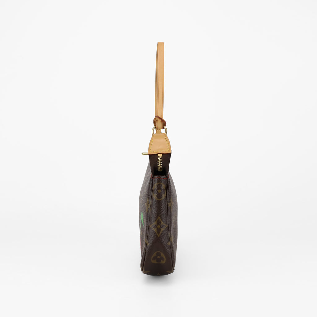 LOUIS VUITTON X MURAKAMI LIMITED EDITION VINTAGE CHERRY POCHETTE