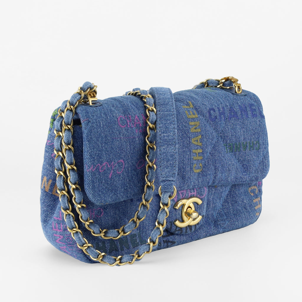 CHANEL LIMITED EDITION DENIM MOOD SMALL FLAP