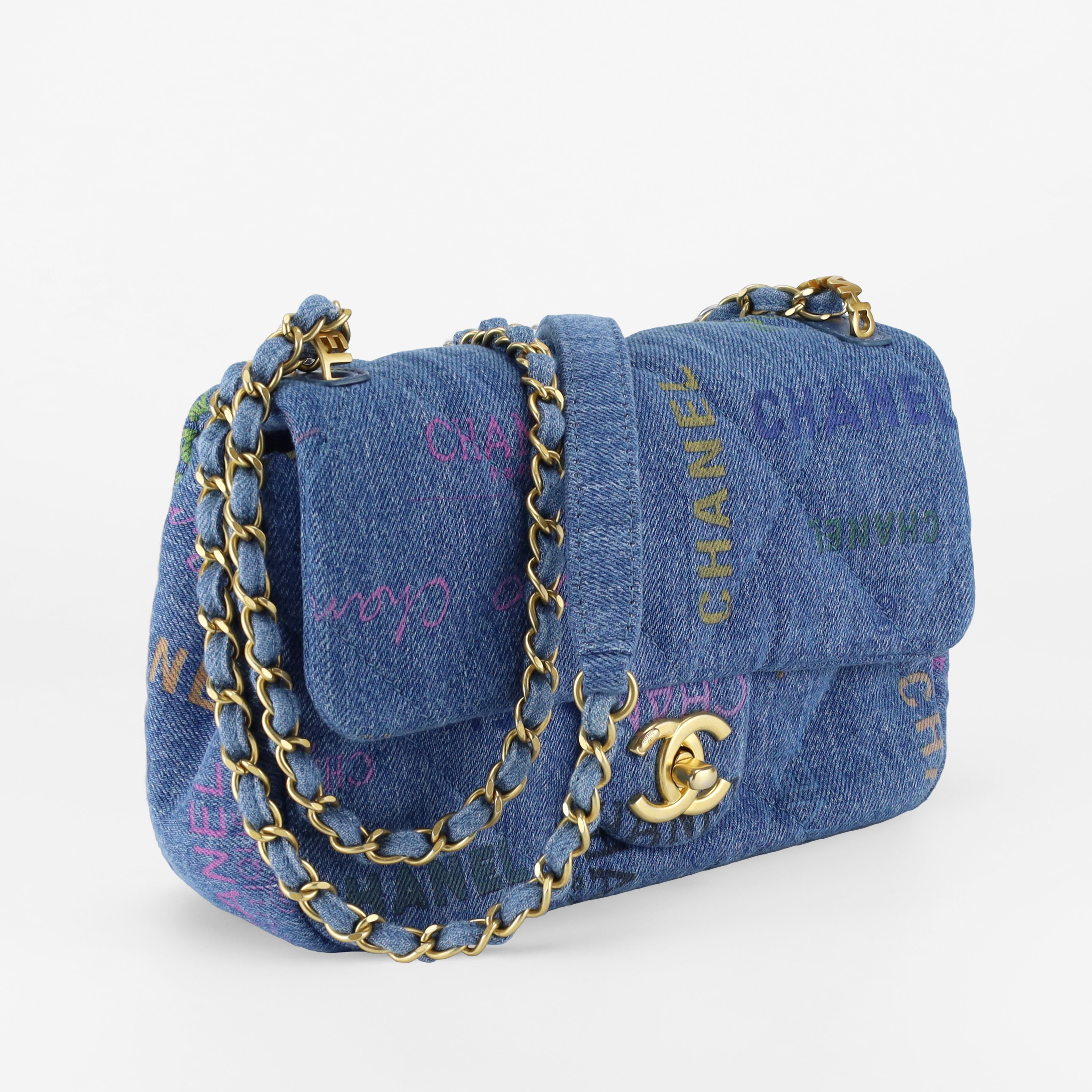 CHANEL LIMITED EDITION DENIM MOOD SMALL FLAP