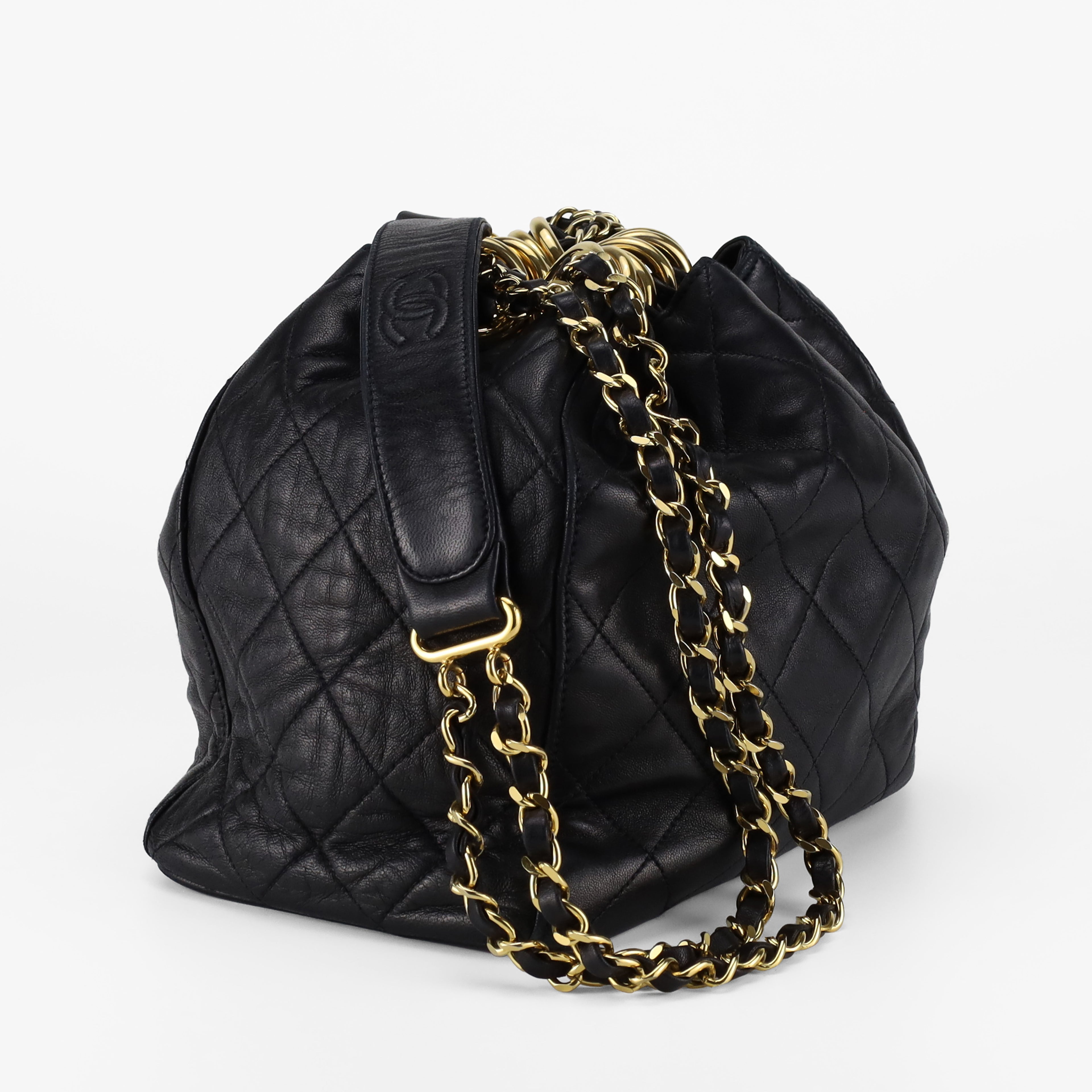 CHANEL VINTAGE O-RING BUCKET BAG