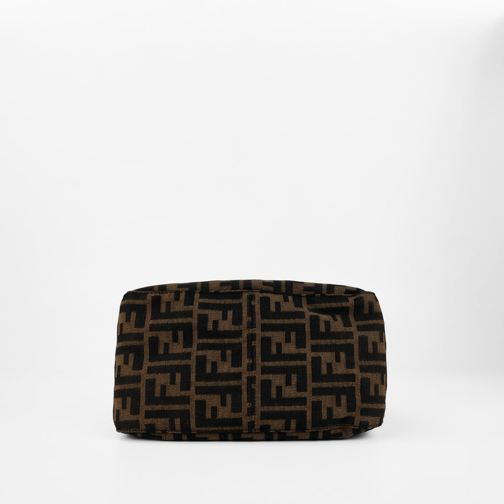 FENDI RARE VINTAGE ZUCCA ENAMEL ORCHID MAMA BAGUETTE