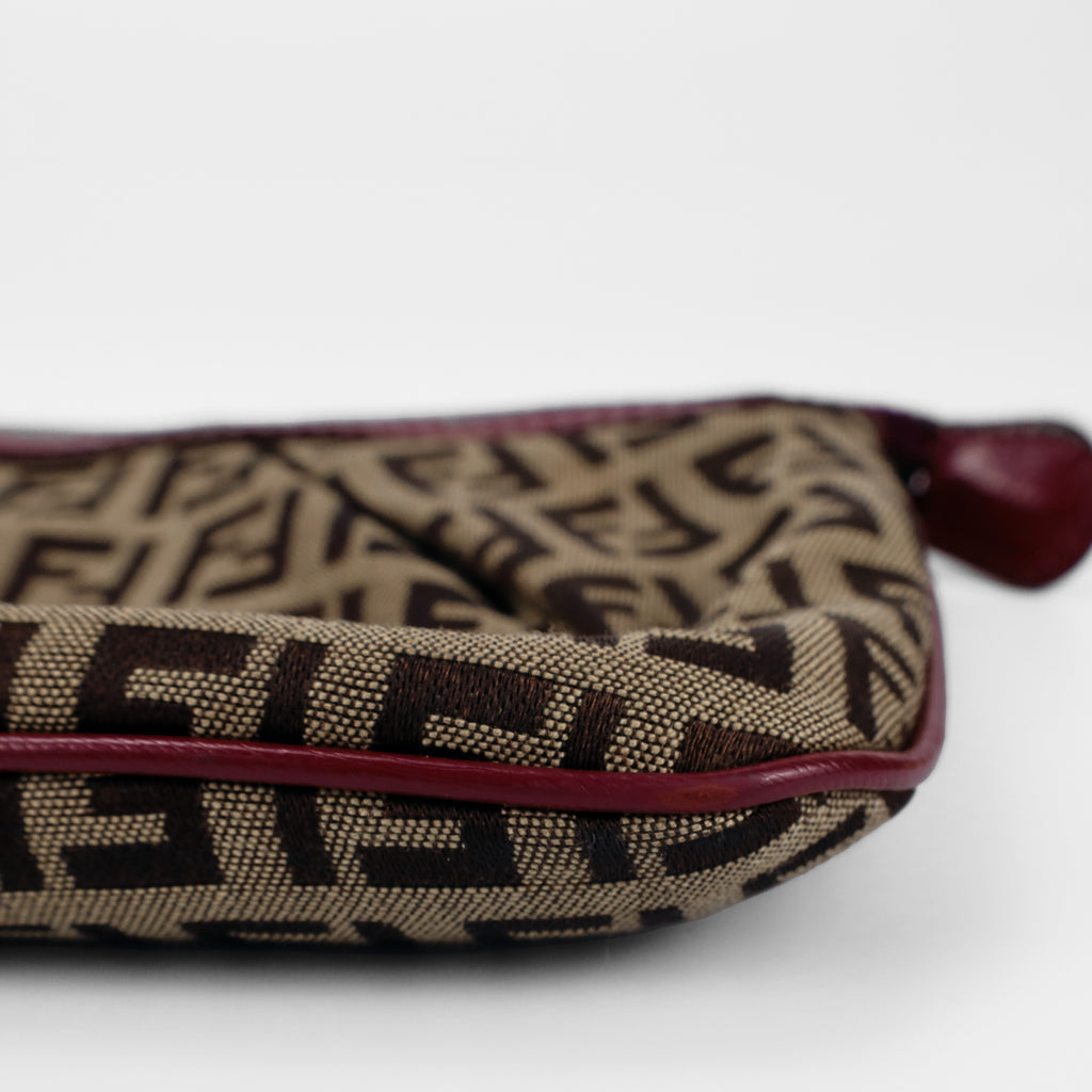 FENDI VINTAGE ZUCCHINO CHARM CHAIN POCHETTE